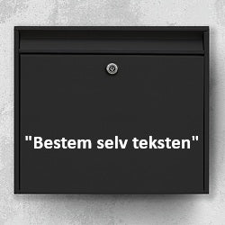 Mailbox sticker with your own text – personalized/customized label in clear typography – weatherproof, self-adhesive vinyl