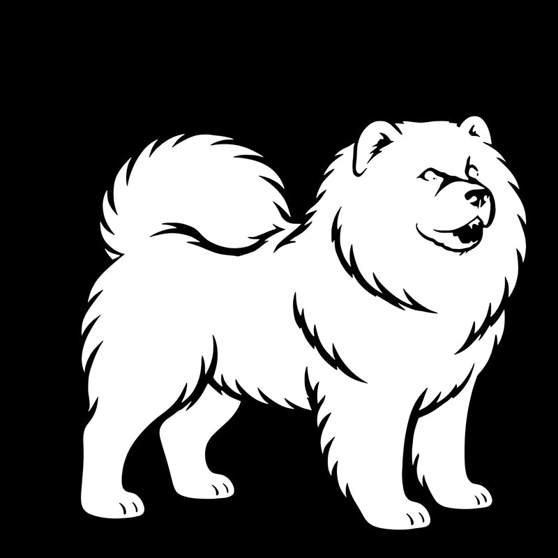 Chow-chow – Enkelen Motief Sticker