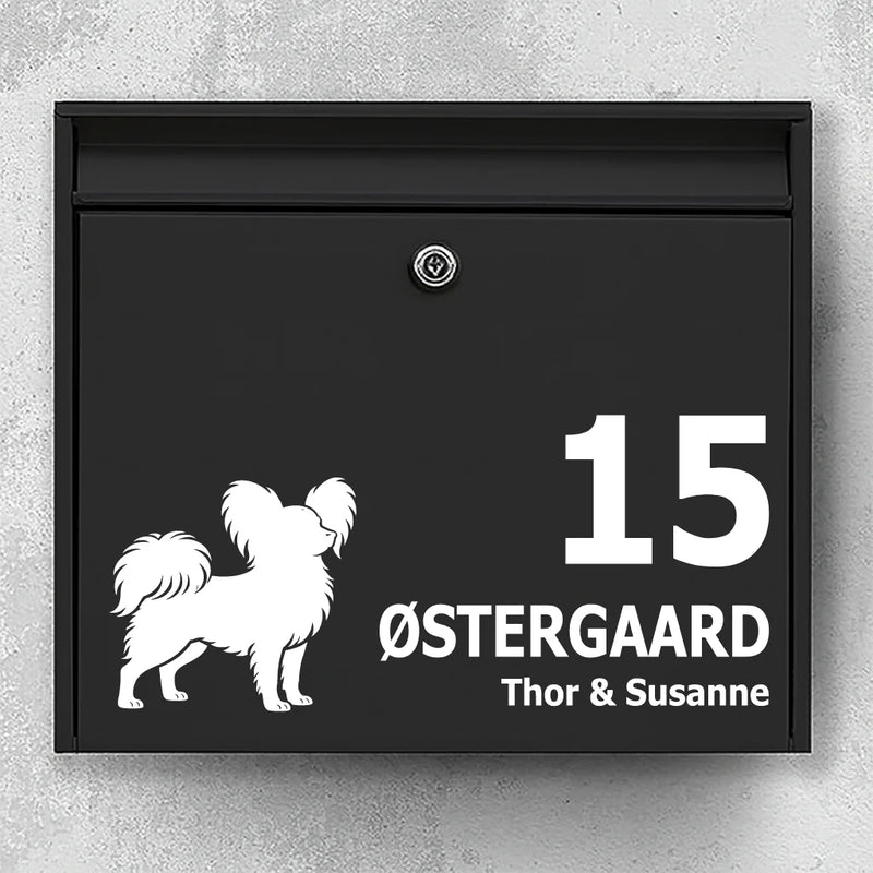 Brievenbussticker met papillon