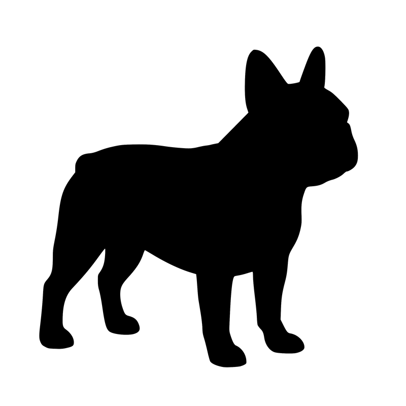 Franse Bulldog – Enkelen Motief Sticker