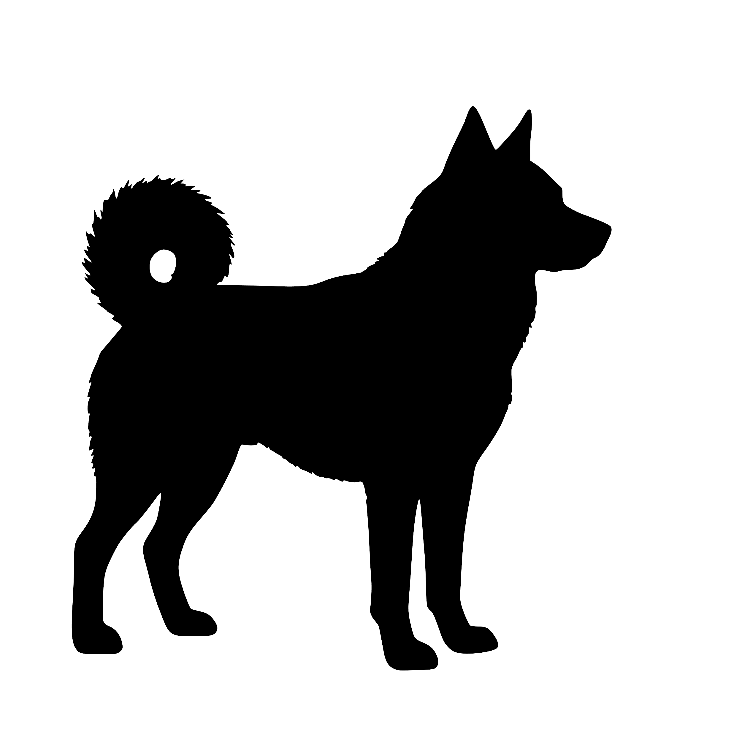 Jämthund – Enkelen Motief Sticker