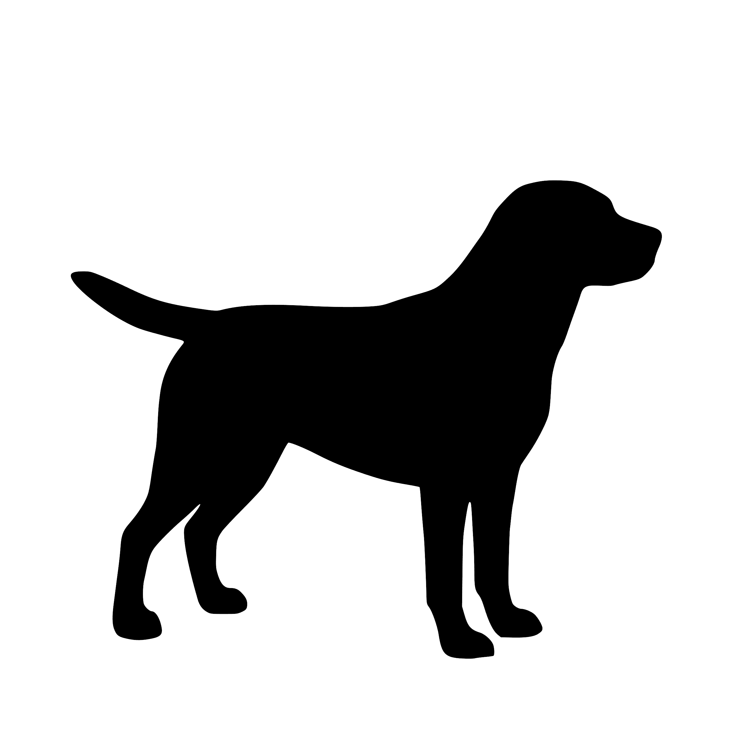 Labrador Retriever – Enkelen Motief Sticker