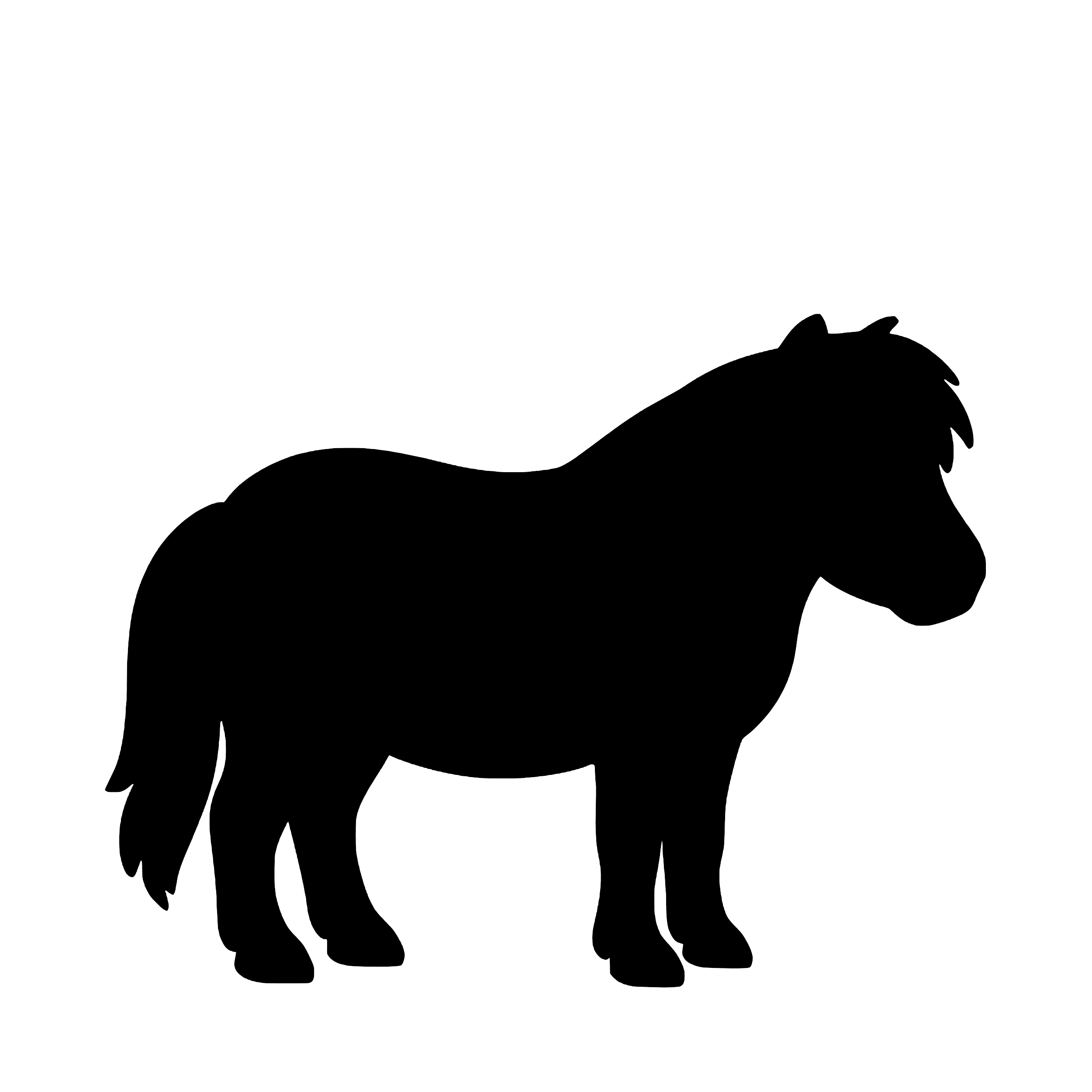 Shetlandpony – Enkelen Motief Sticker