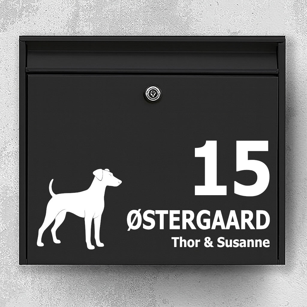 Brievenbussticker met Duitse Pinscher