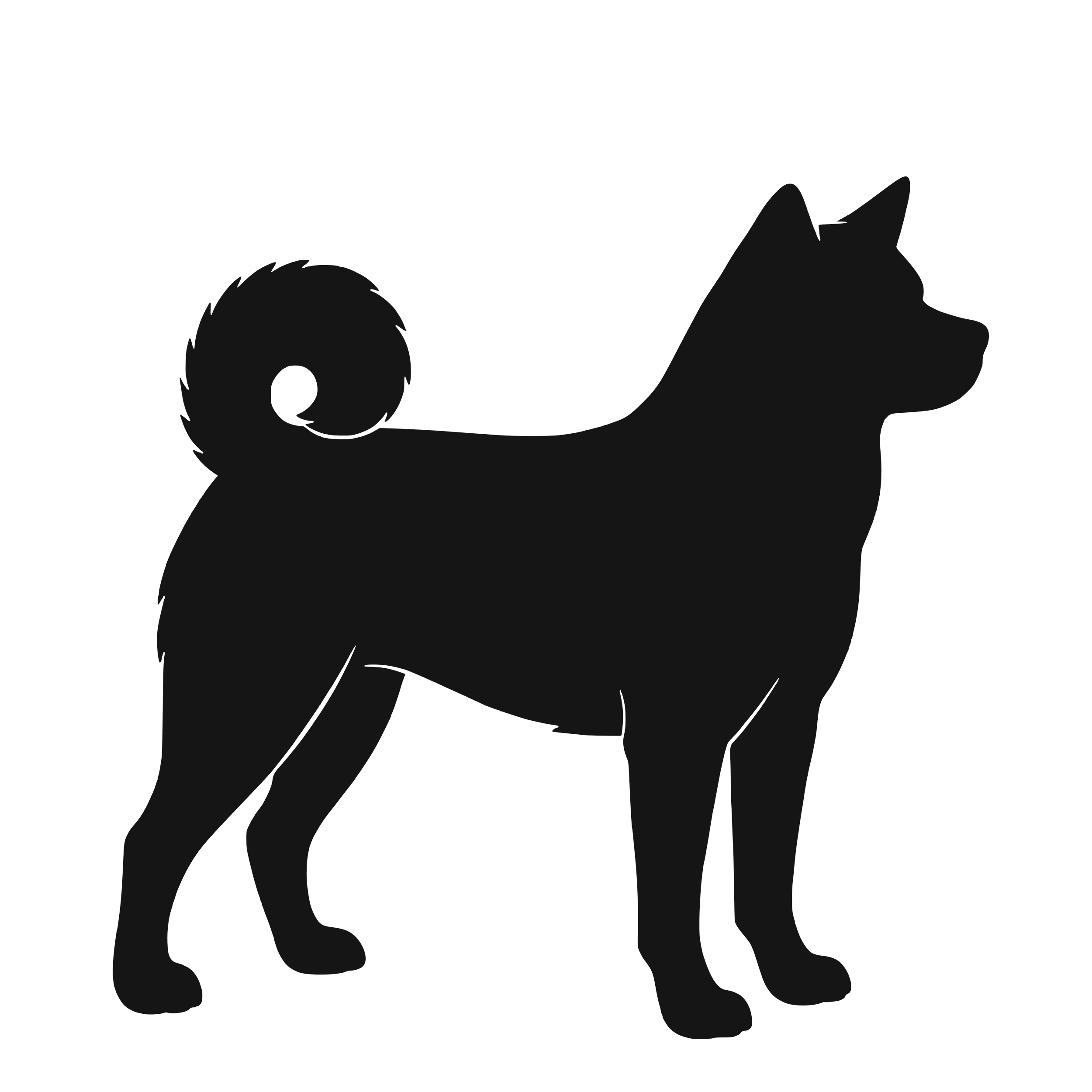 Akita – Enkelen Motief Sticker