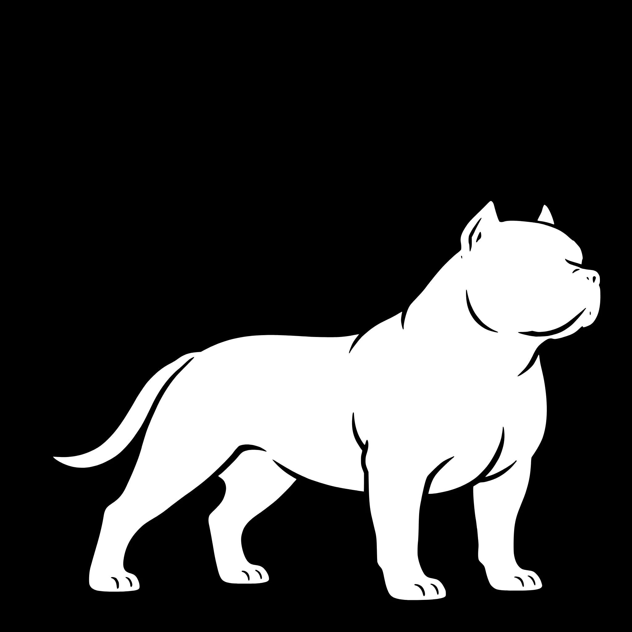 American Bully – Enkelen Motief Sticker