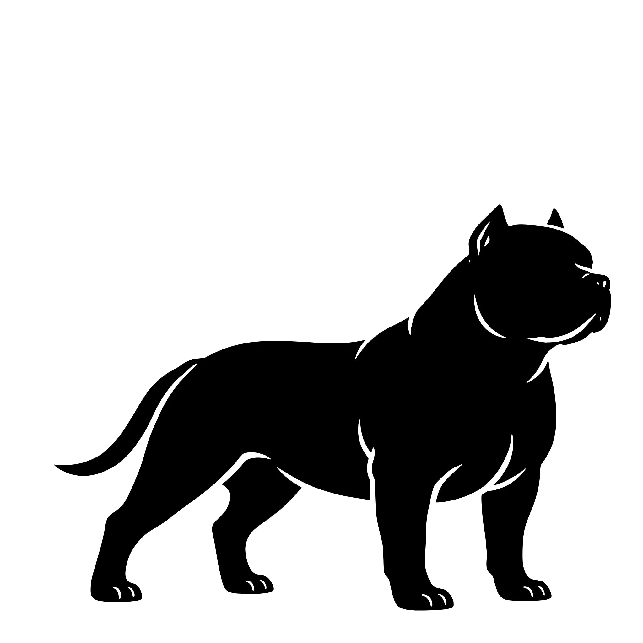 American Bully – Enkelen Motief Sticker