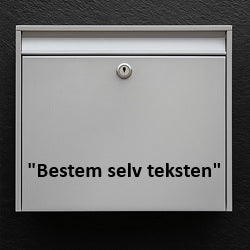 Nameplate for mailbox – design your own text (custom) – robust outdoor sticker with high readability