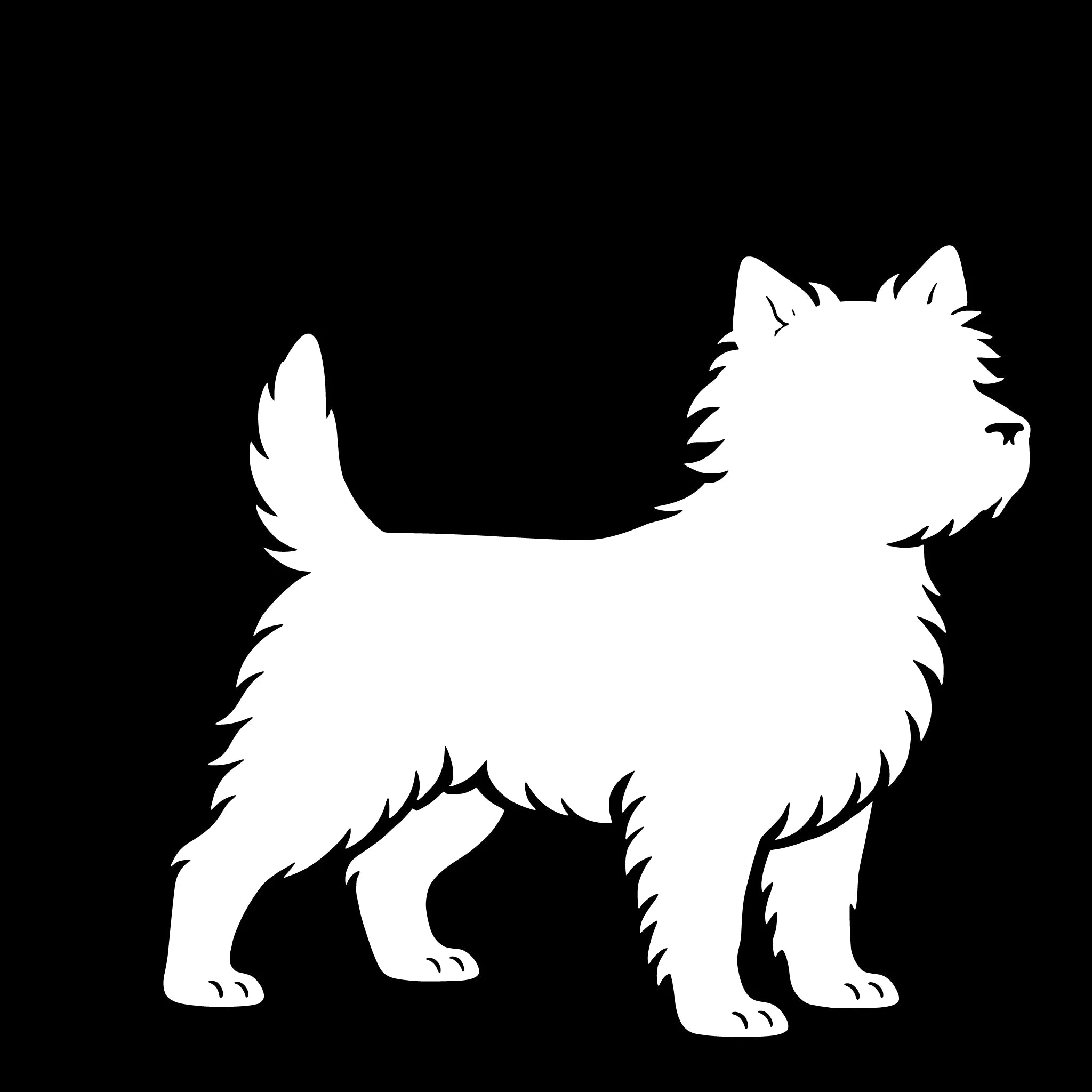 Cairn terrier – Enkelen Motief Sticker