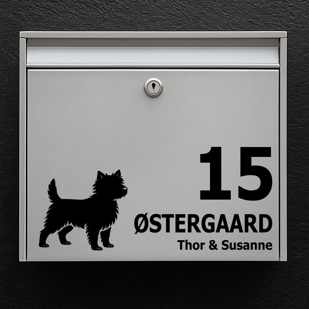 Brievenbussticker met Cairn terrier