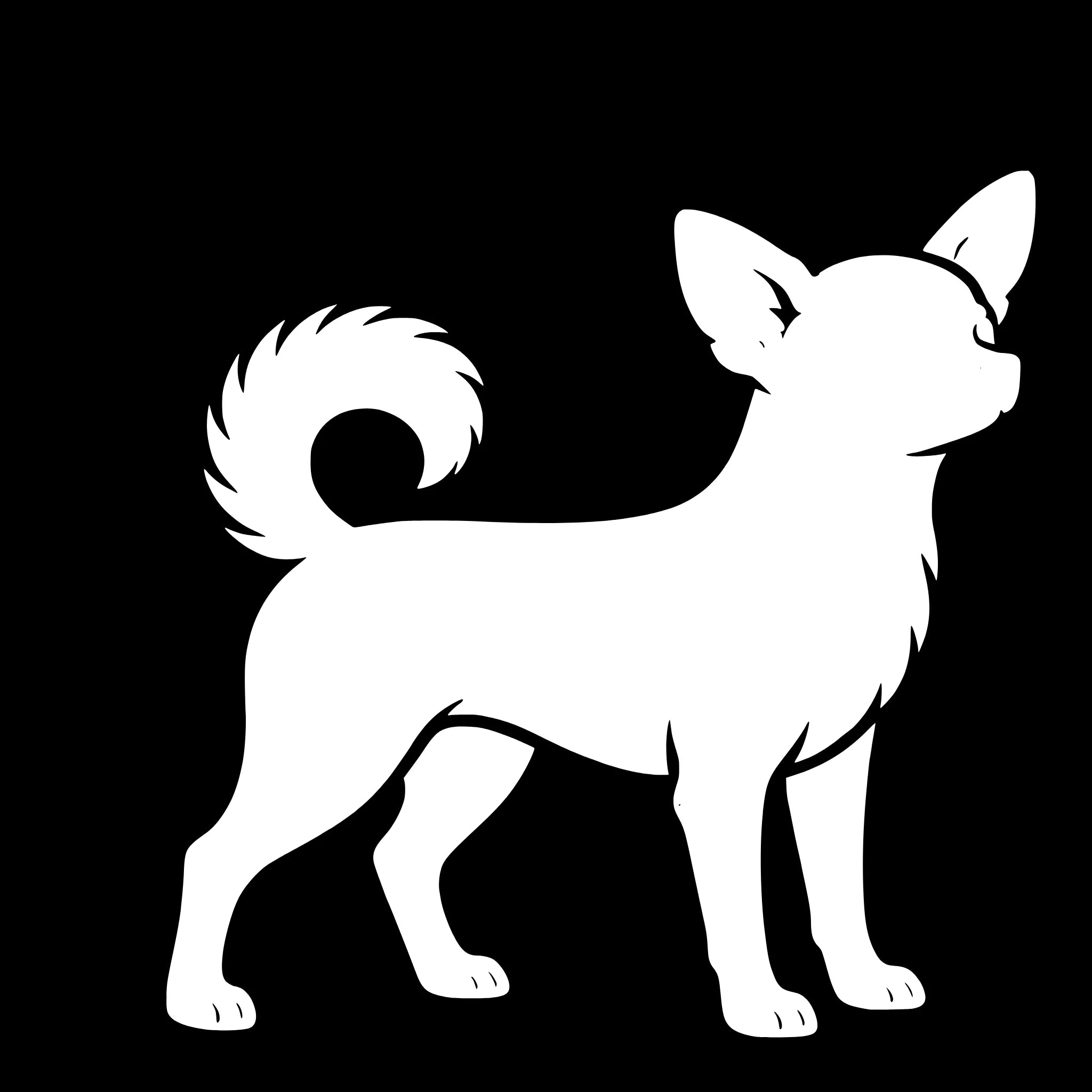 Chihuahua – Enkelen Motief Sticker