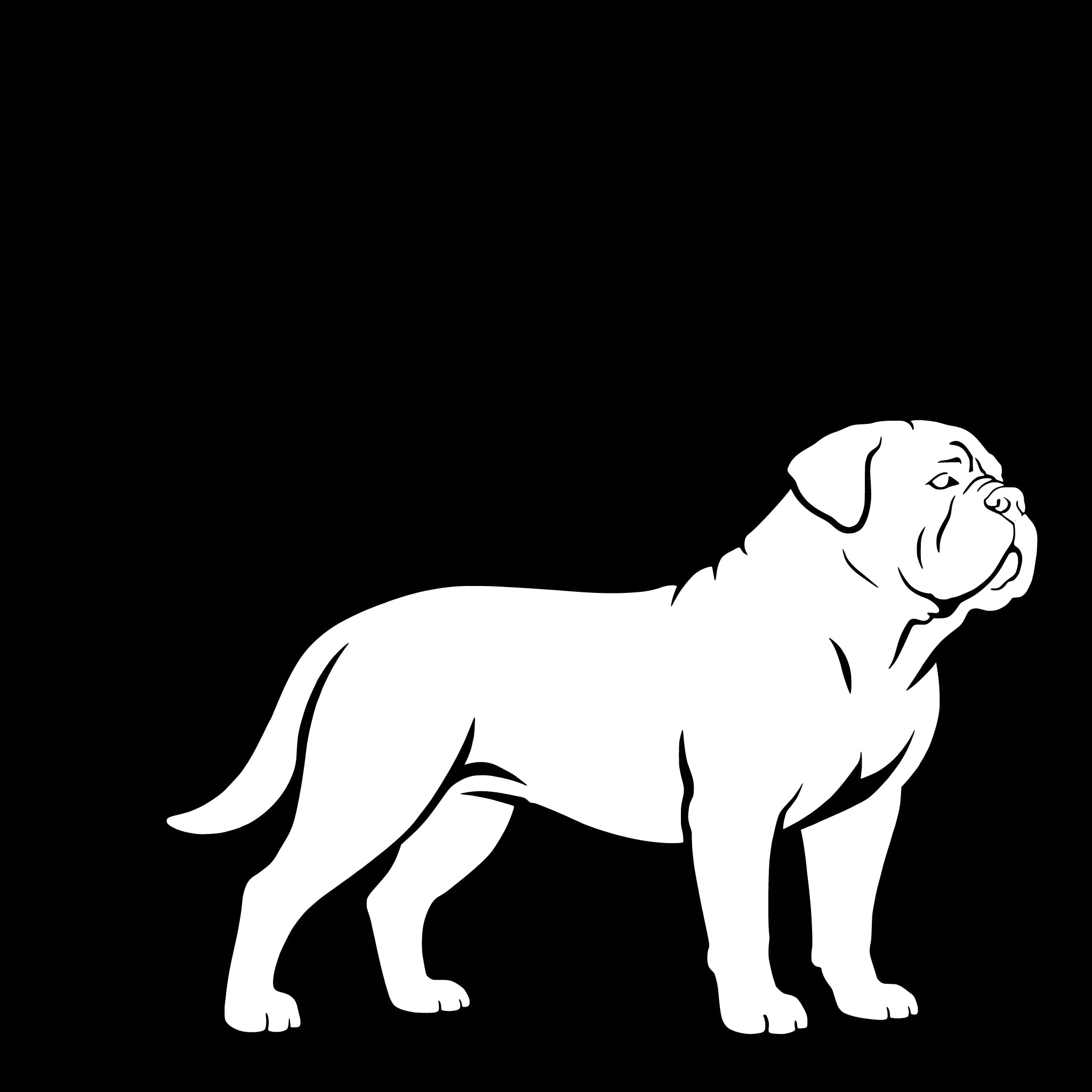  Dogue de Bordeaux – Enkelen Motief Sticker