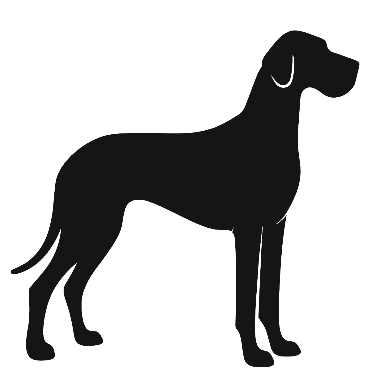 Granddanois – Enkelen Motief Sticker