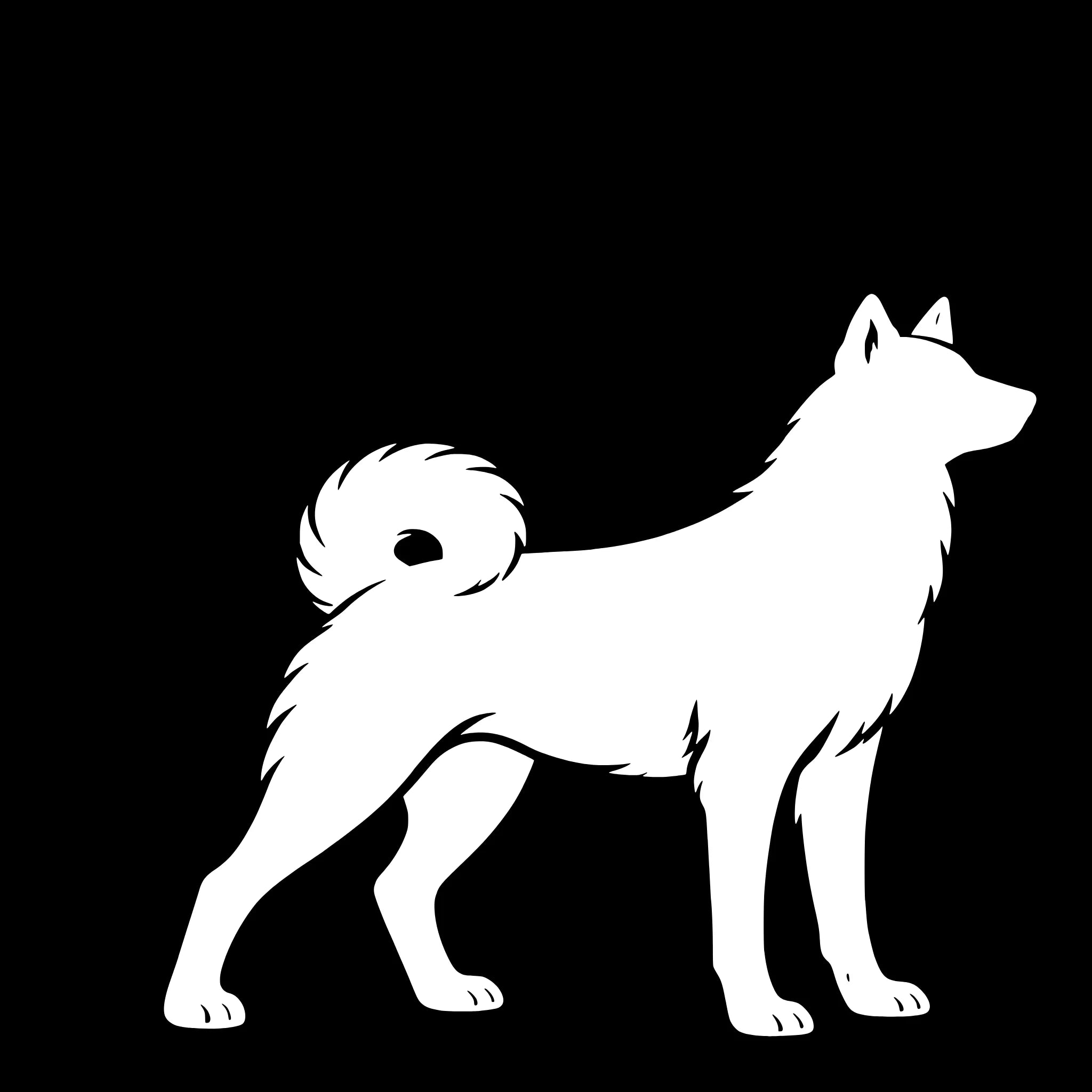 Jämthund – Enkelen Motief Sticker