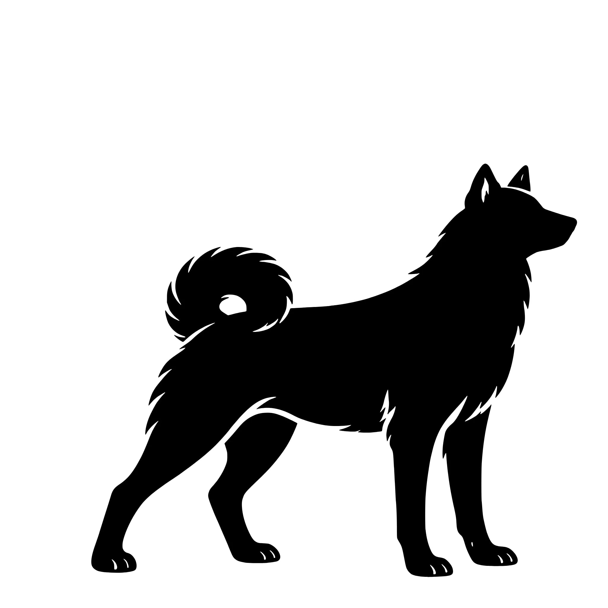 Jämthund – Enkelen Motief Sticker