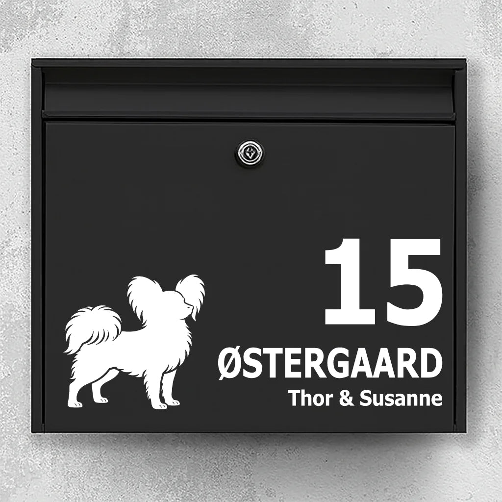 Brievenbussticker met  papillon