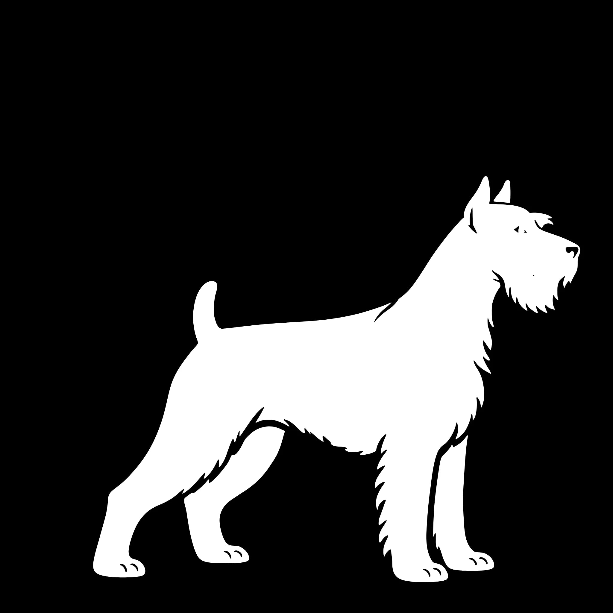  Schnauzer – Enkelen Motief Sticker