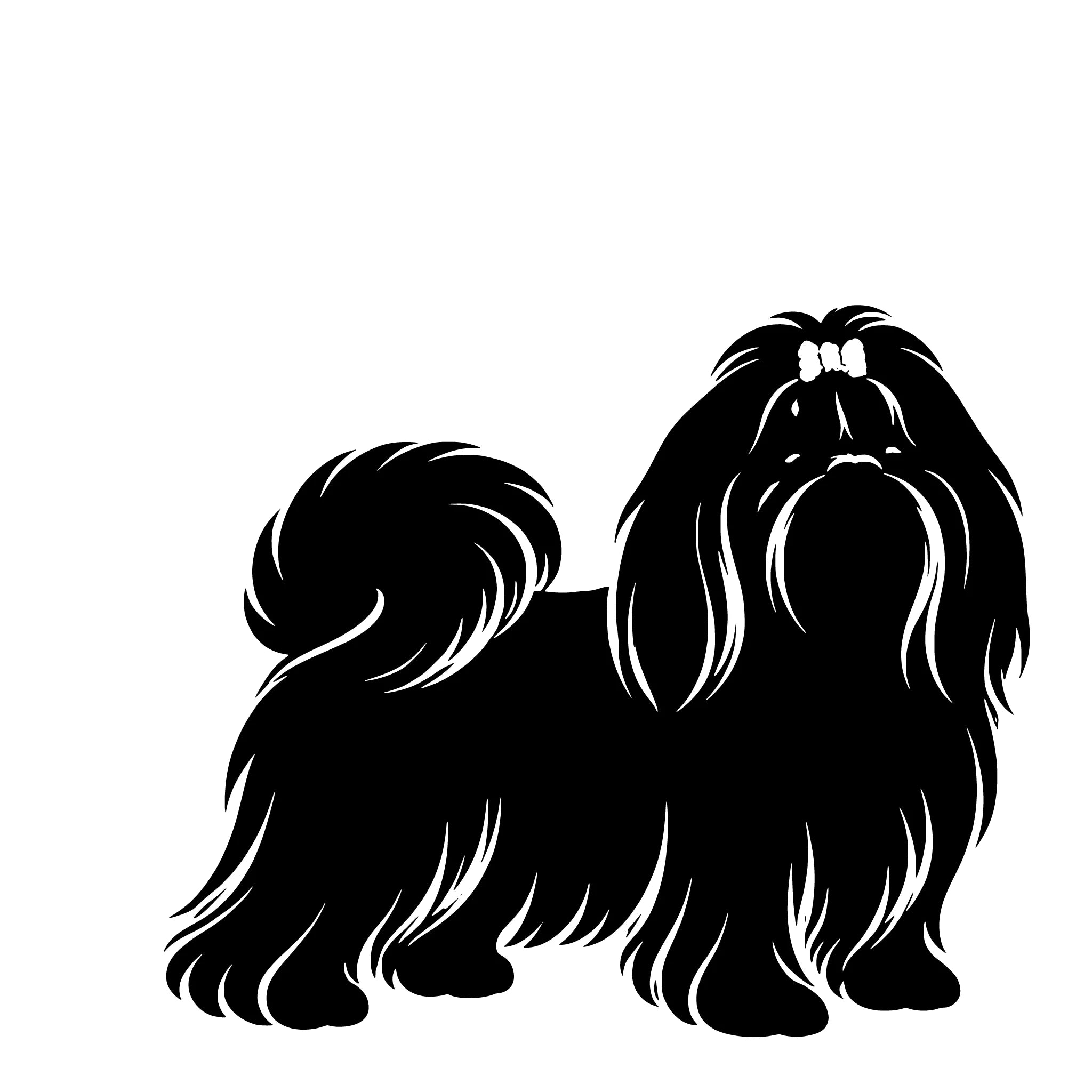 Shih Tzu – Enkelen Motief Sticker